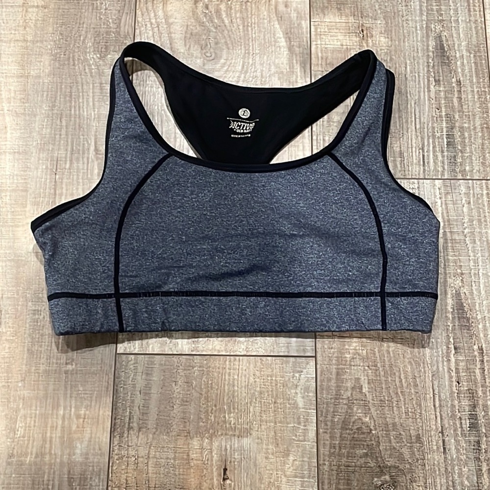 Old Navy Active Dark Grey Sports Bra Size Large
